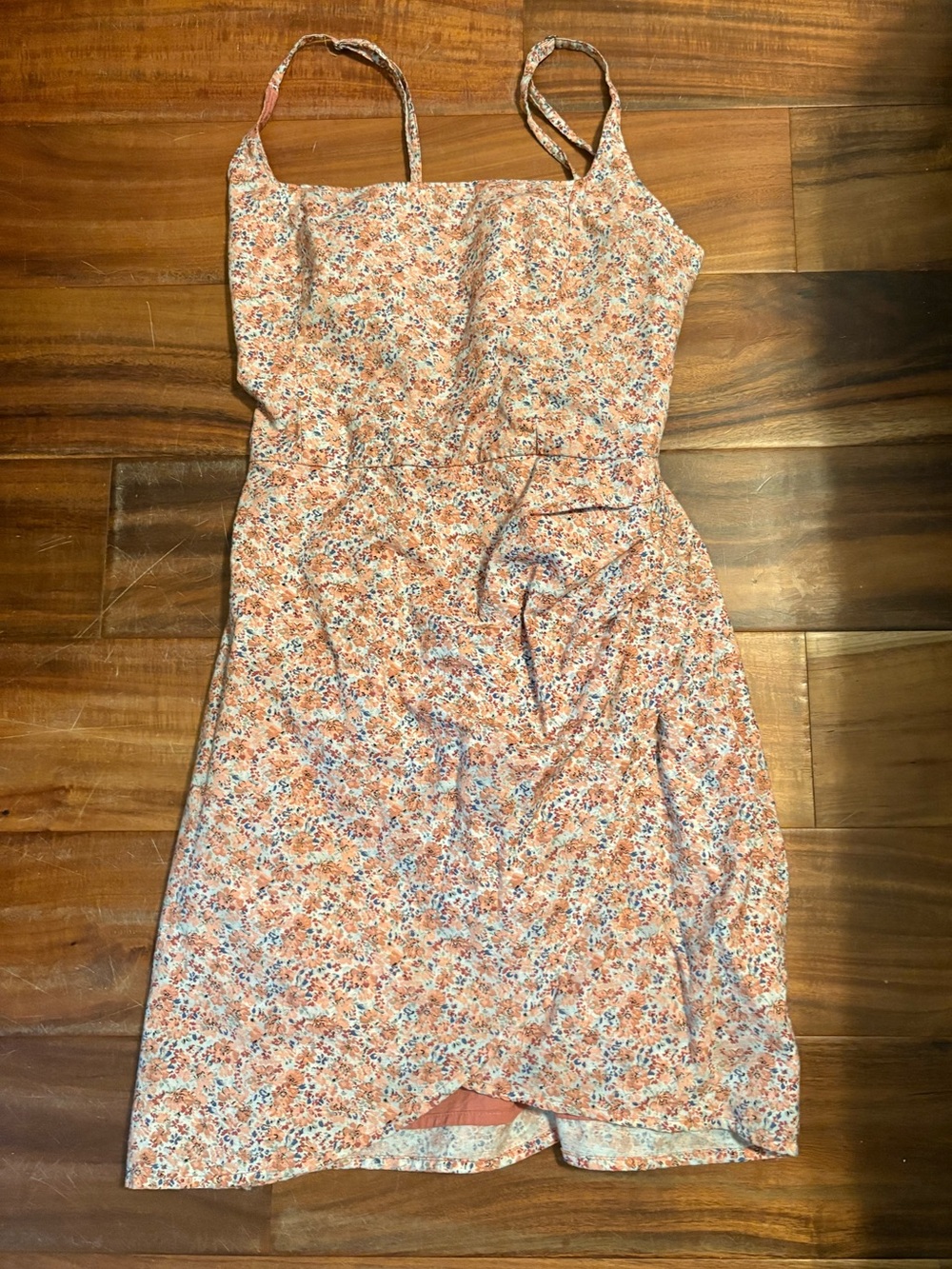 Abercrombie & Fitch Floral Smocked Back Midi Dress XS (0636)